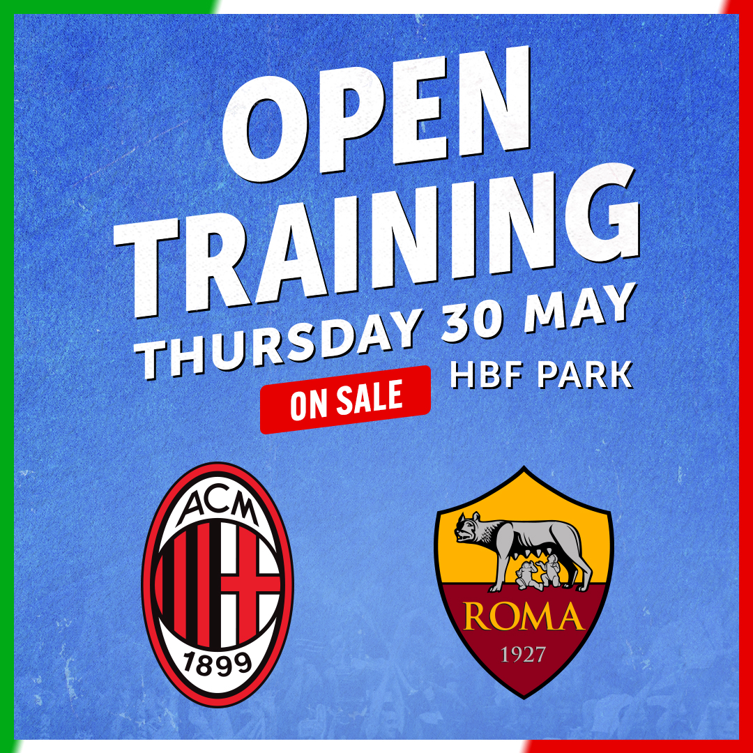 Italian Football Open Training Announcement